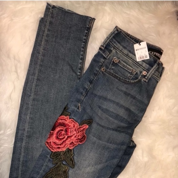 Express jeans w roses - Picture 3 of 3